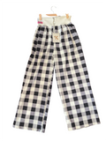 Midnight Check Wide-Leg pants