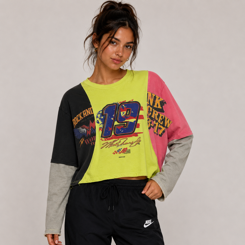 Retro Racing Colorblock Tee