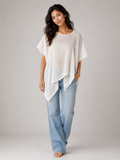 Ivory Breeze Sheer Kaftan Top