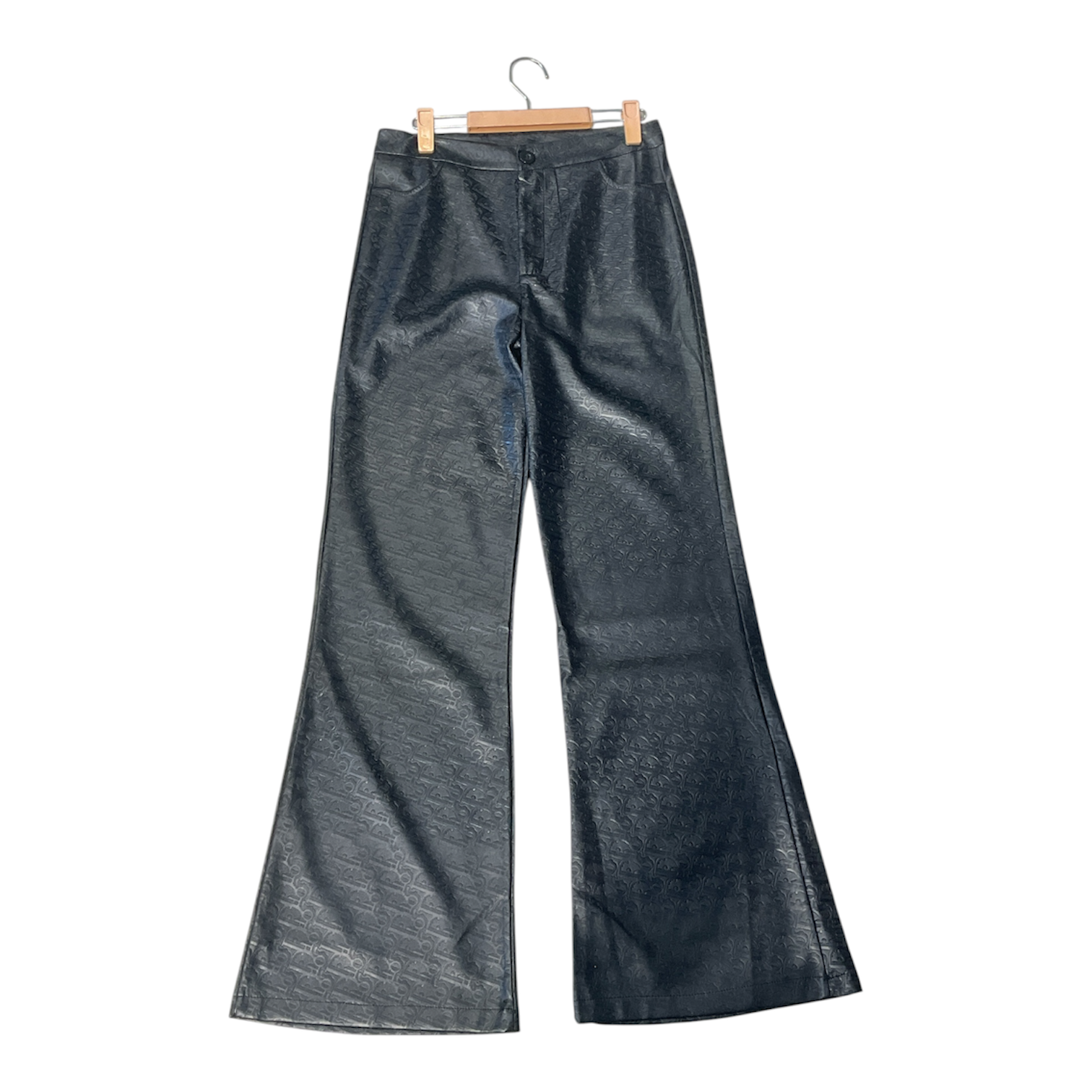 Midnight Luxe Textured Flare Pants
