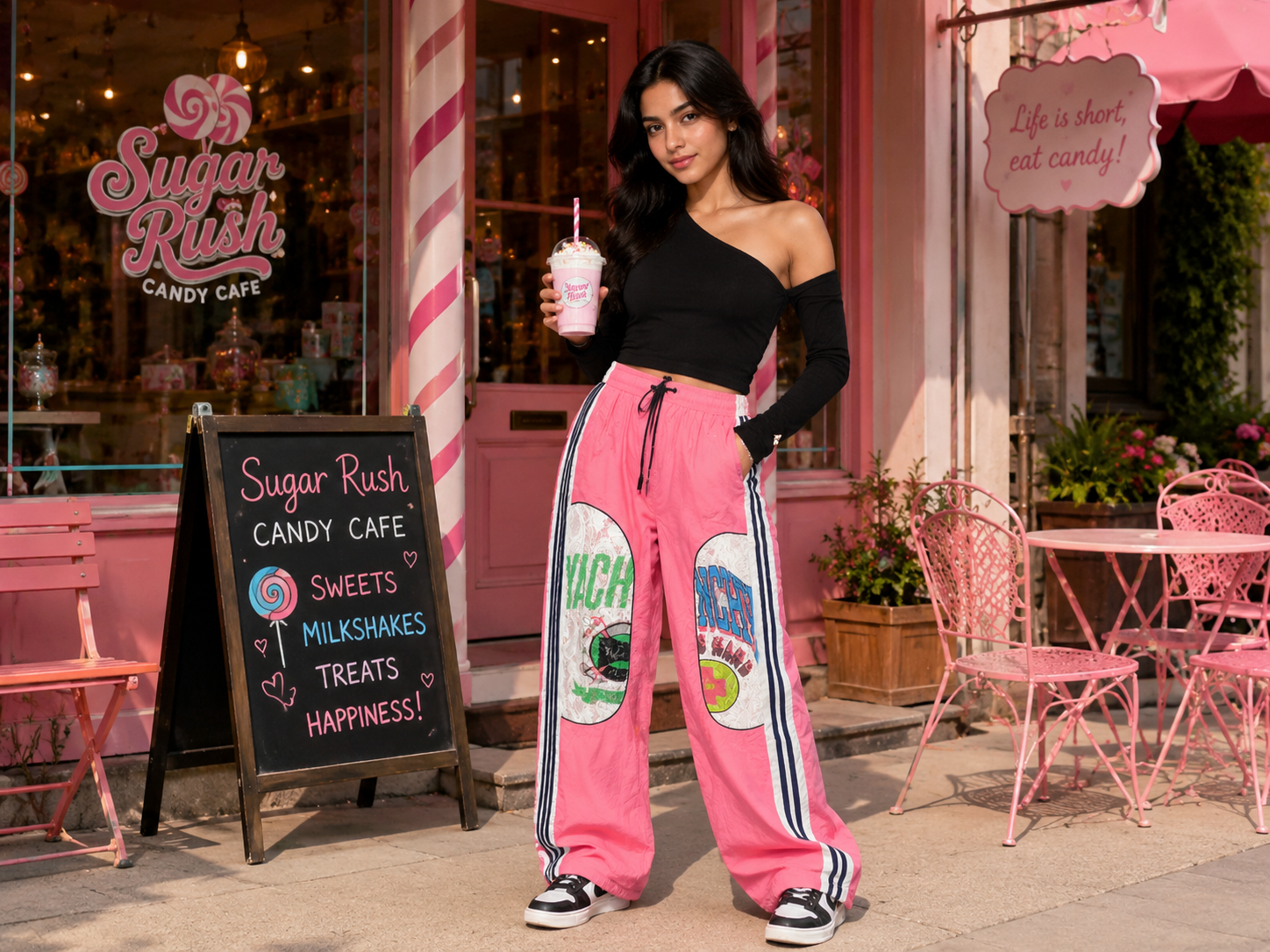 Candy Pop Pink Cargo Pants