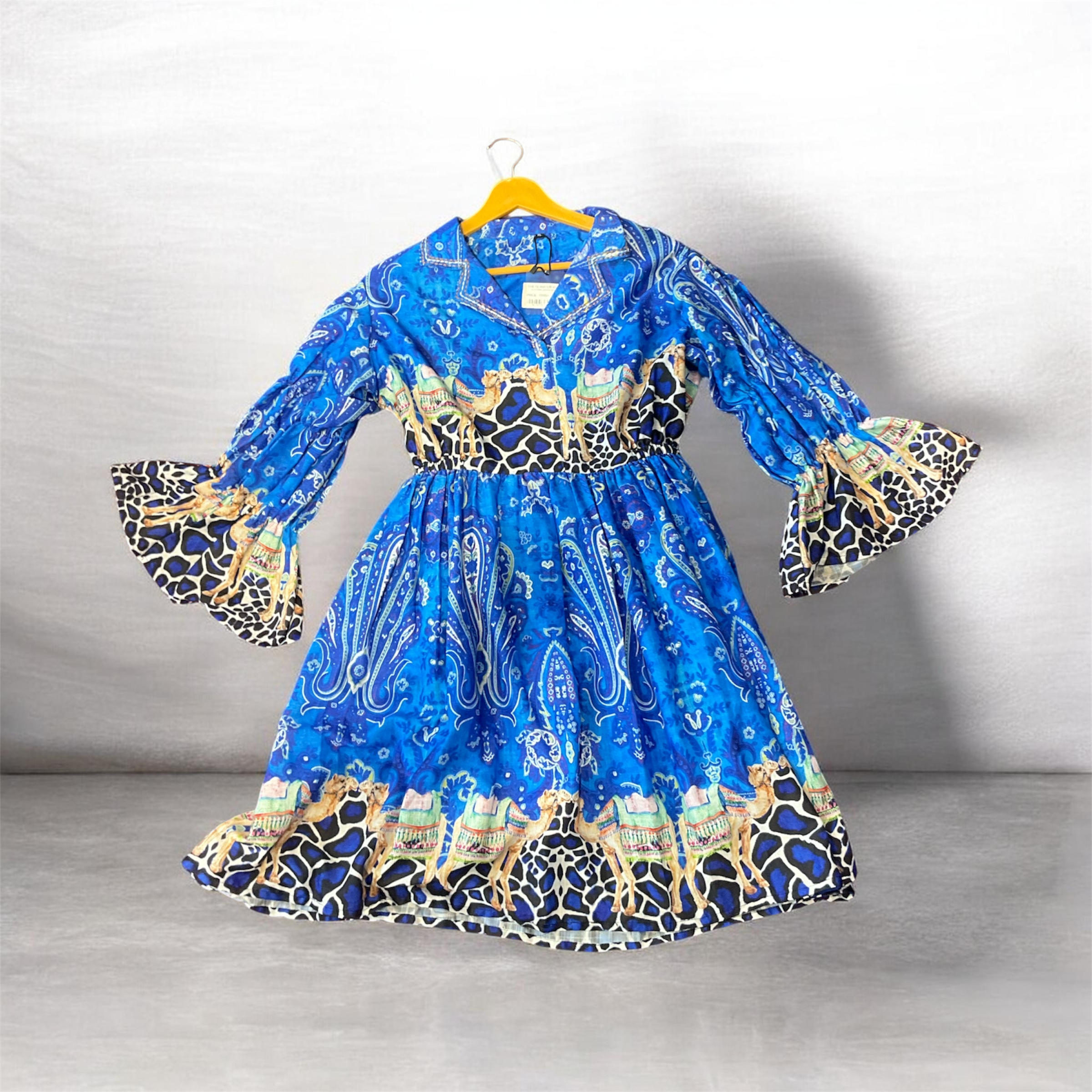 Royal Mirage Printed Flare Dress (IMPORTED)