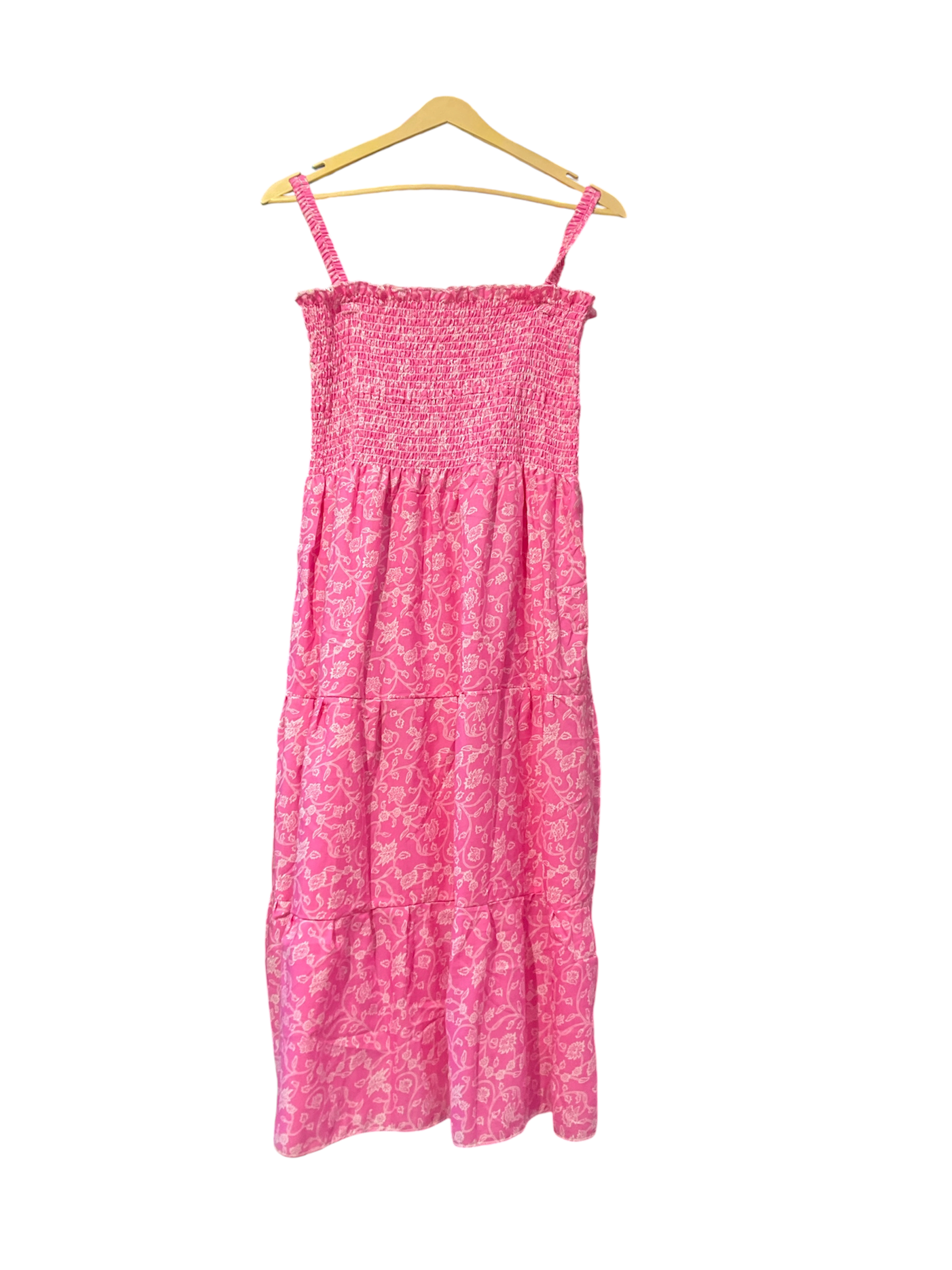 Blush Pink Smocked Summer Dress