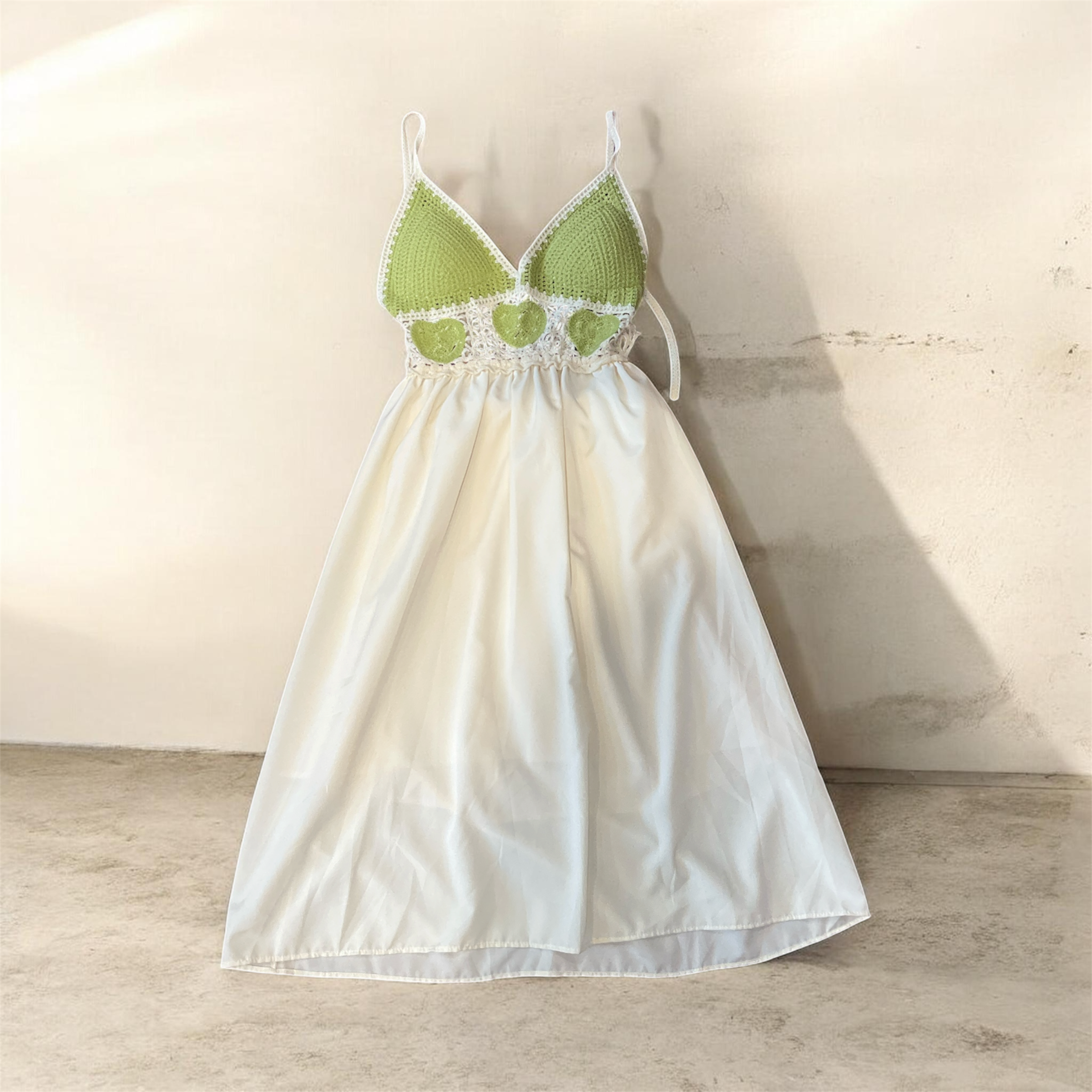 Bloom Crochet Strap Mini Dress(IMPORTED)