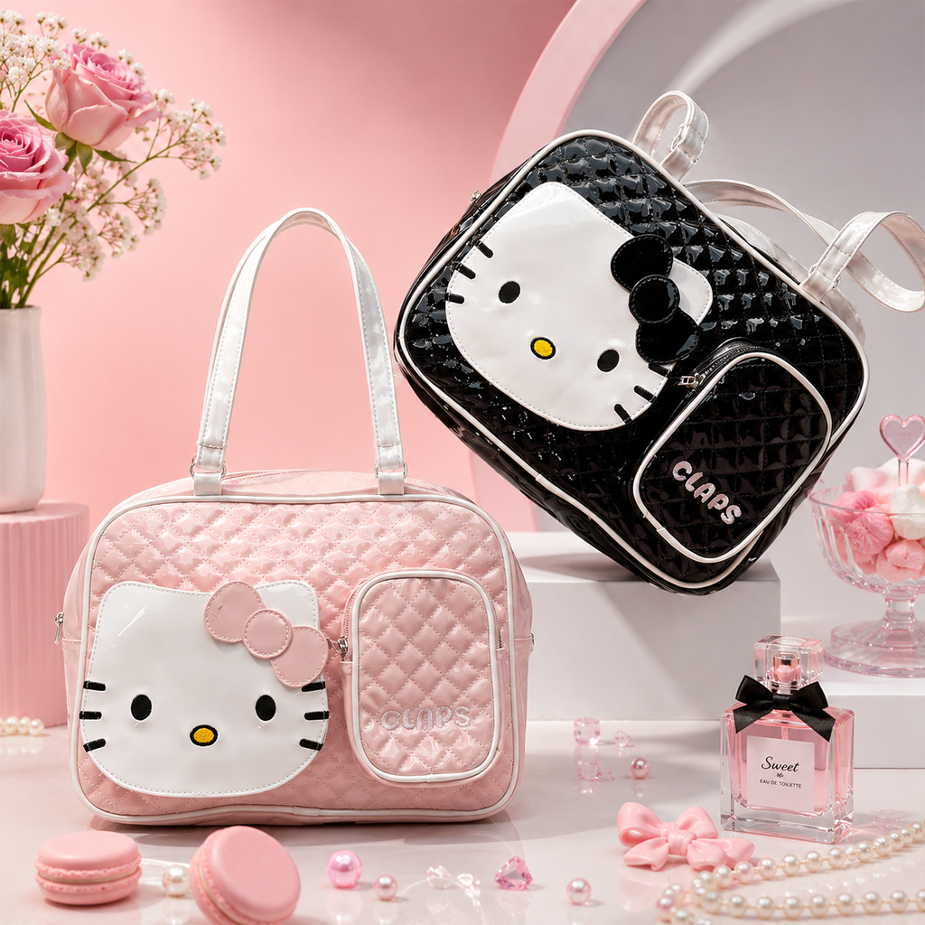 Hello Kitty Quilted Handbag & Backpack Collection