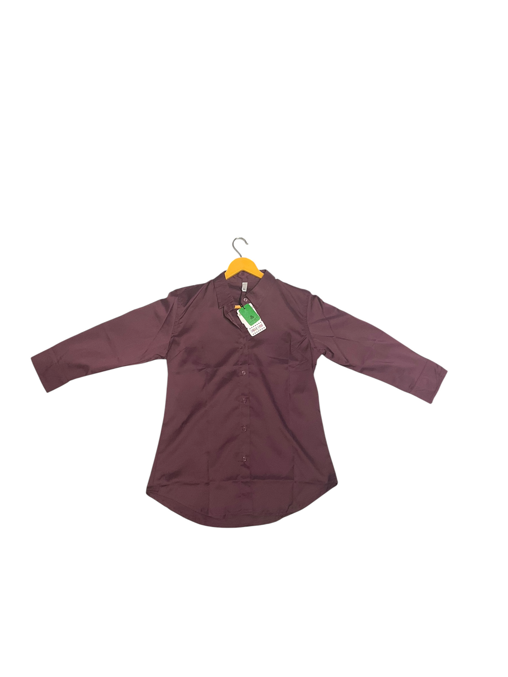 Plum Luxe Satin Fit Shirt Top