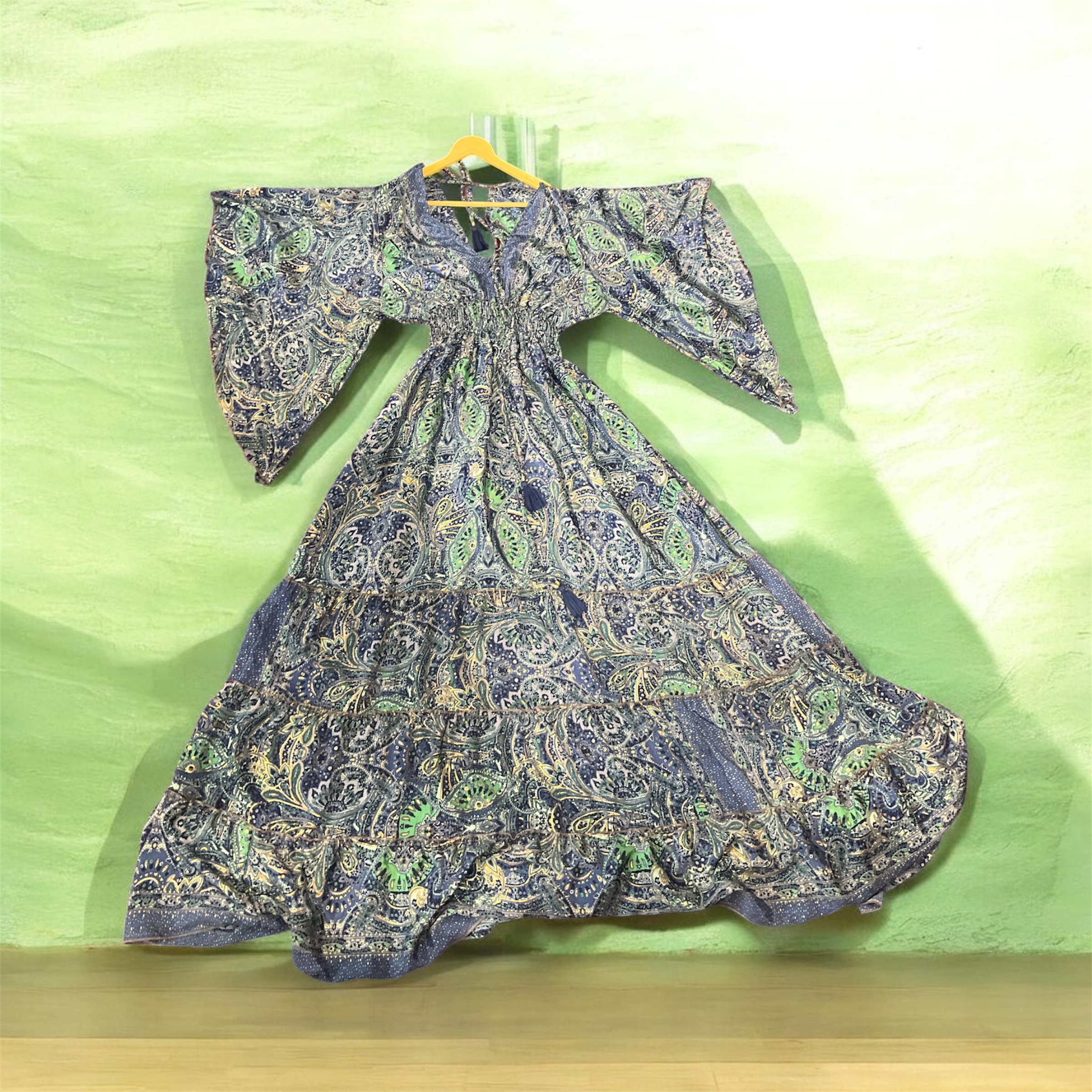 Sunset Boho Paisley One-Piece Dress