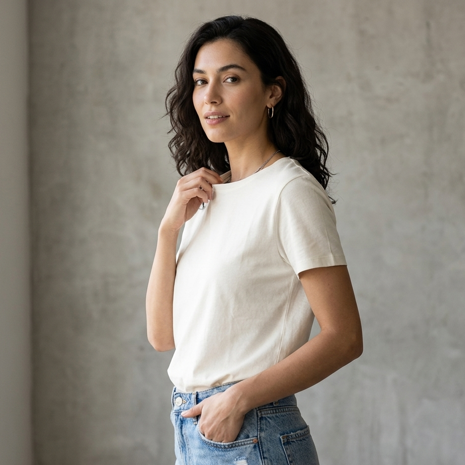 The Perfect White Crewneck Tee