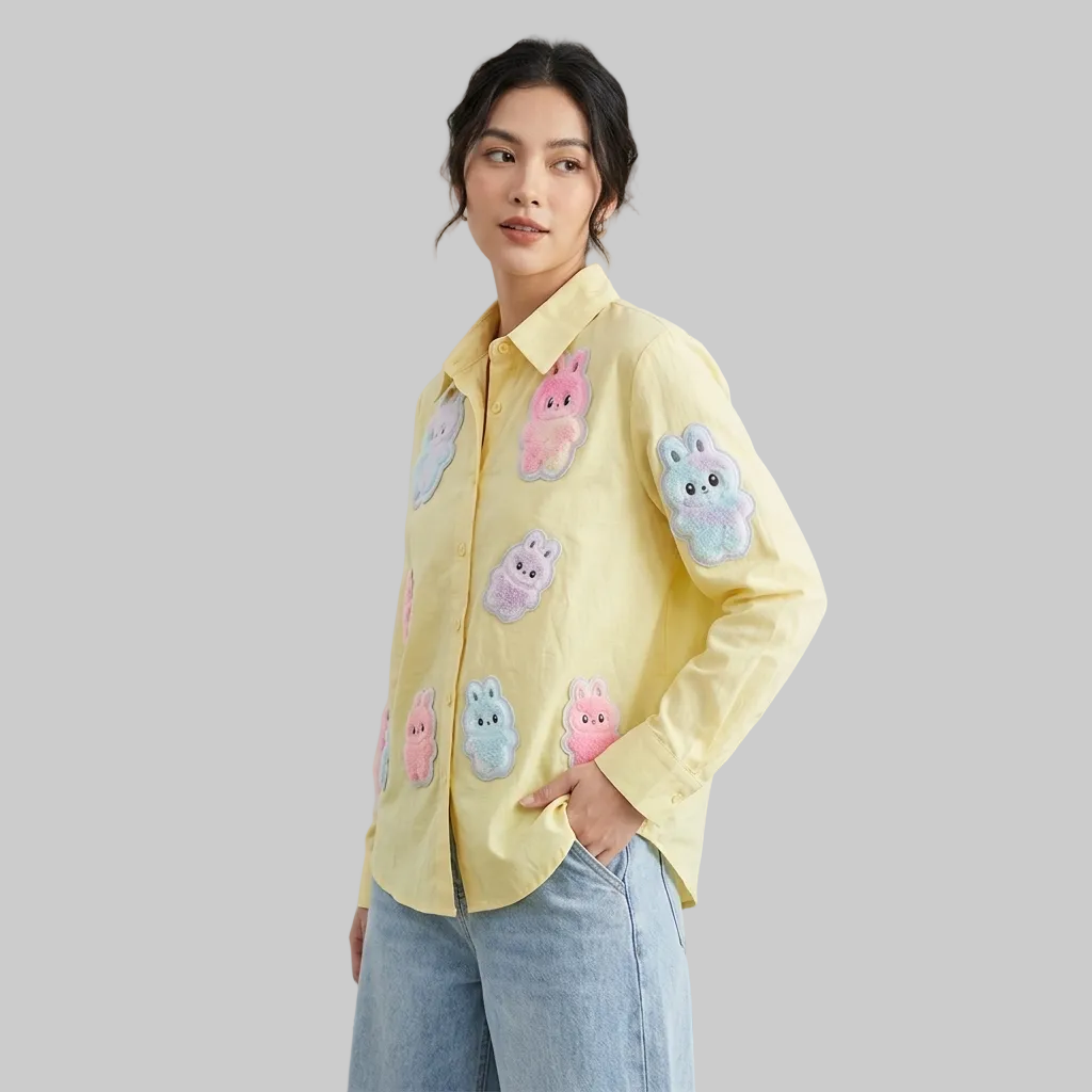 Pastel Plush Teddy Shirt