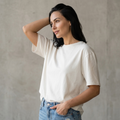 The Classic Oversized Boxy Tee – Off-White