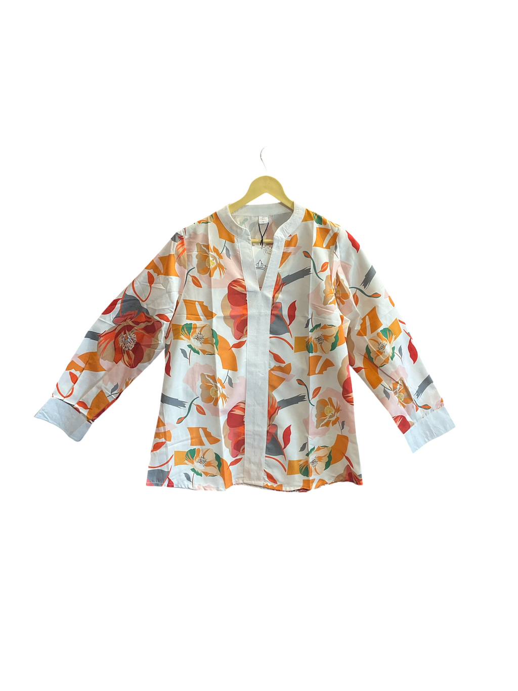 Sunset Bloom Floral Cotton Shirt