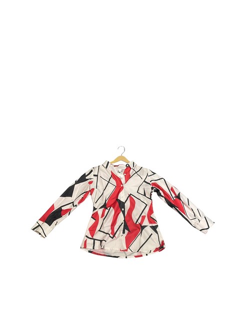Abstract Art Print Oversized Shirt
