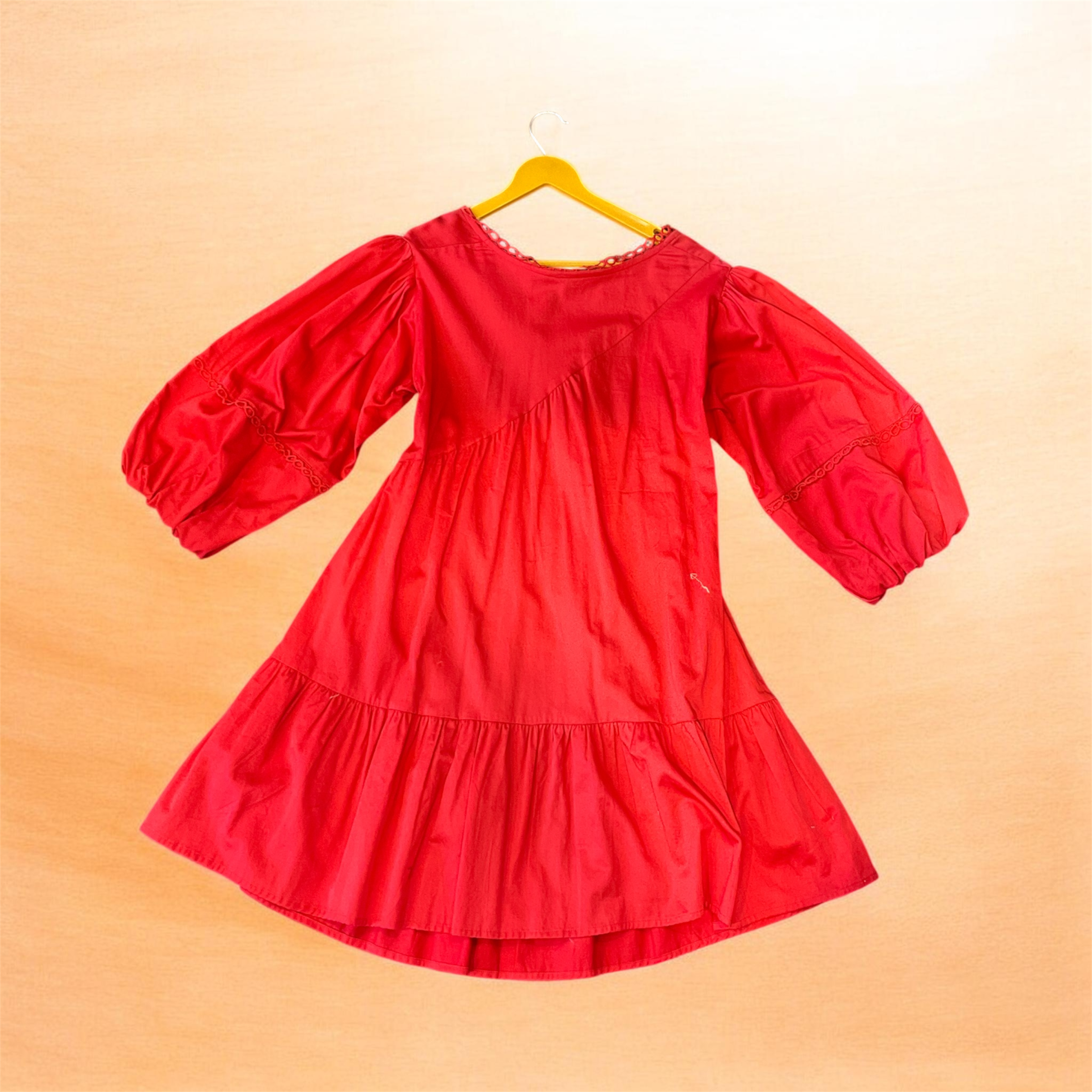 Scarlet Breeze Puff Sleeve Mini Dress