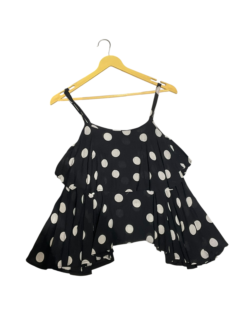 Midnight Polka Dot Layered Cami Top