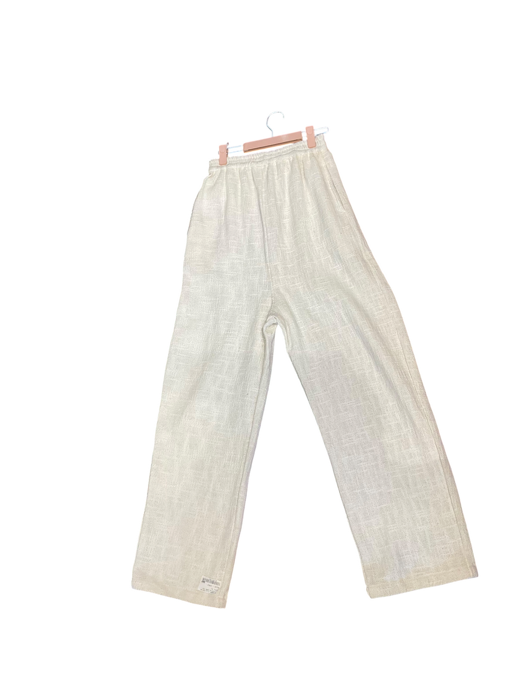 Elegant Beige Linen Wide-Leg Pants for Women | Soft & Breezy Summer Fit