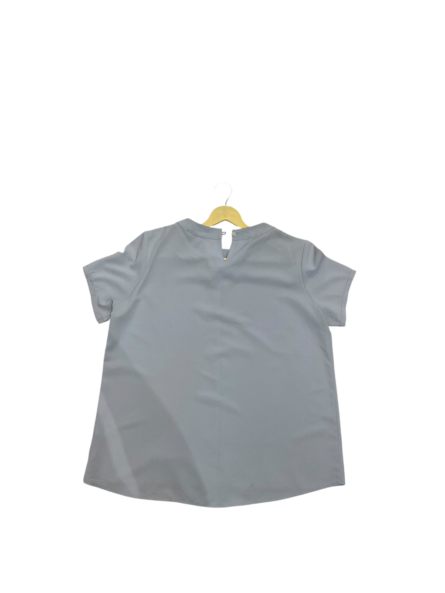 Elegant Mist Blue Casual Top for Women