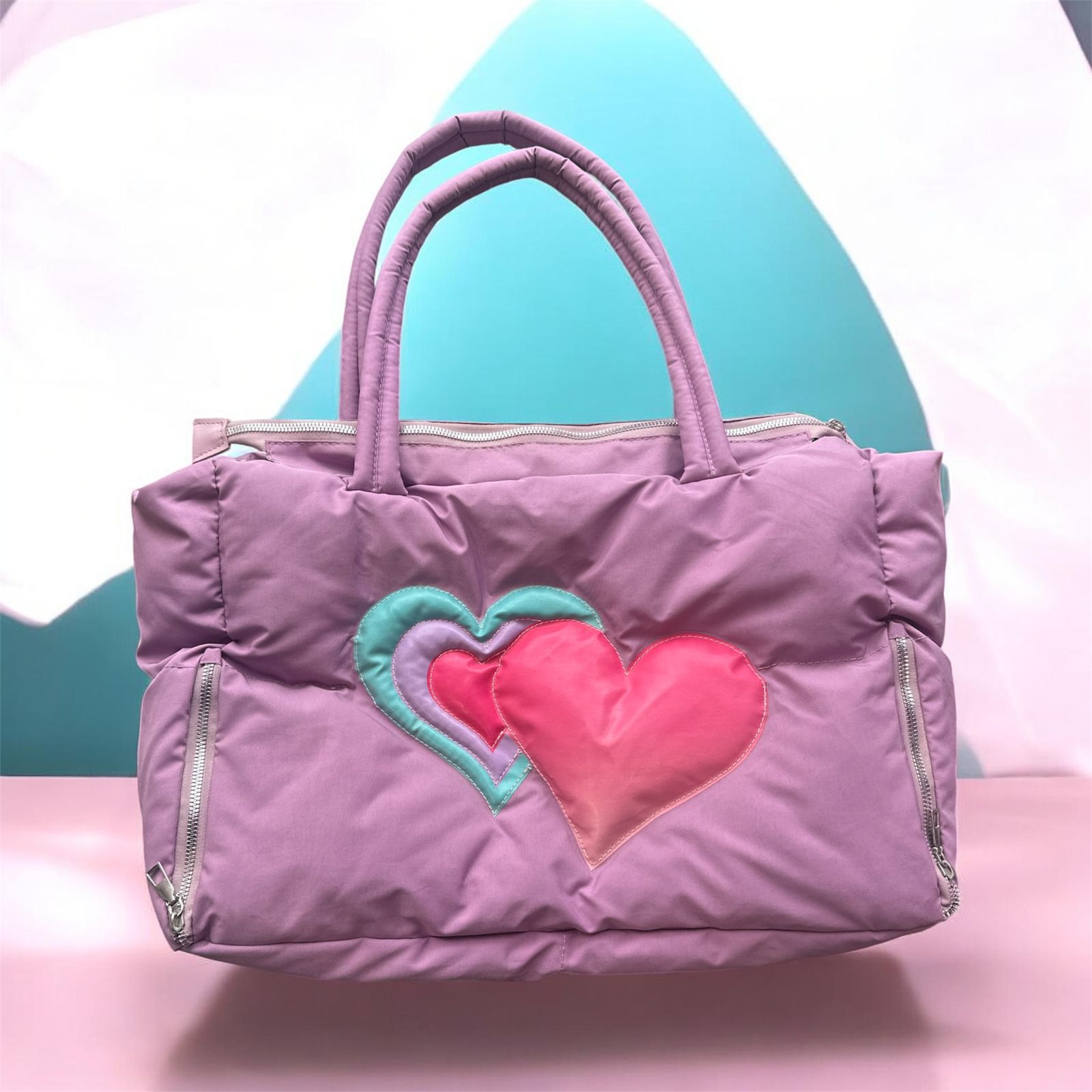 Sweetheart Puffy Tote Bag
