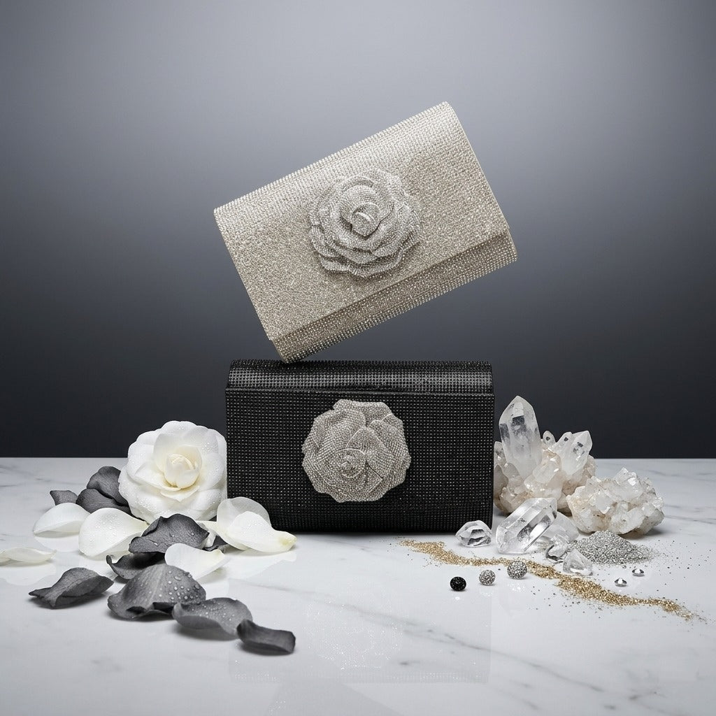 Rose Royale Crystal Clutch (IMPORTED)