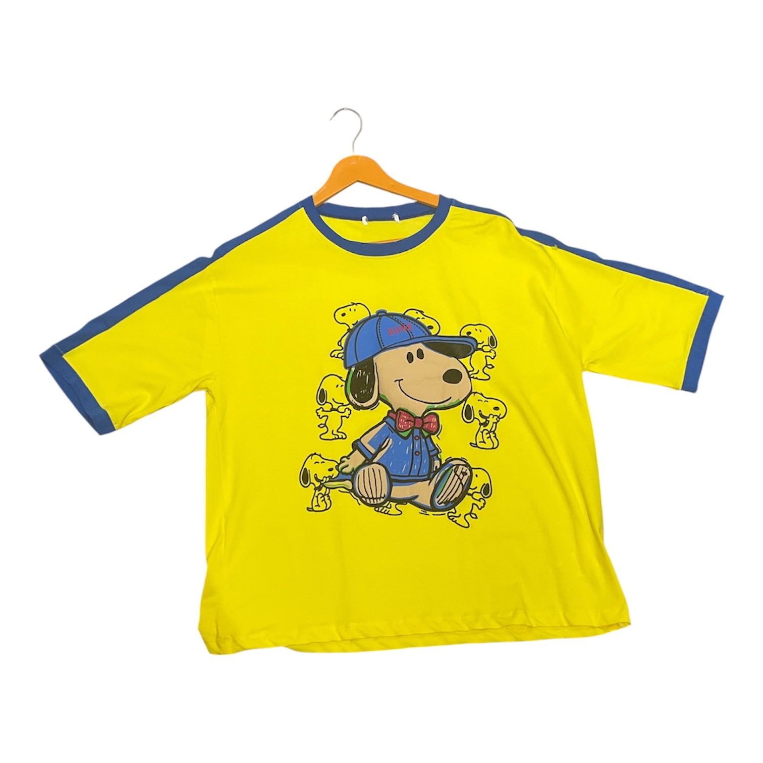 Retro Cartoon Graphic Ringer Tee