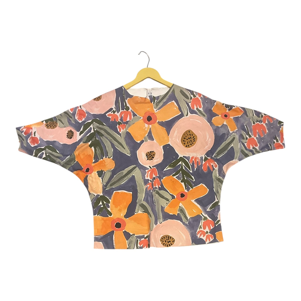 The Painterly Floral Batwing Top