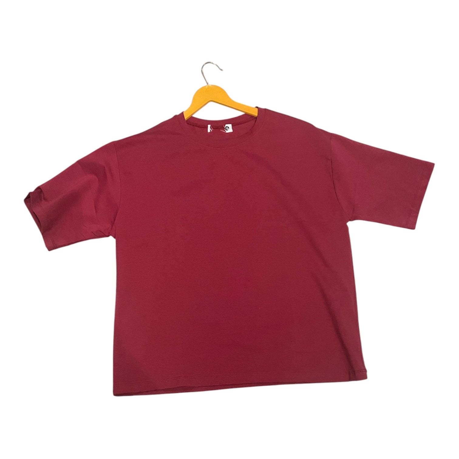 The Essential Oversized Tee – Deep Burgundy