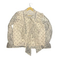 Romantic Embellished Heart-Print Ruffle