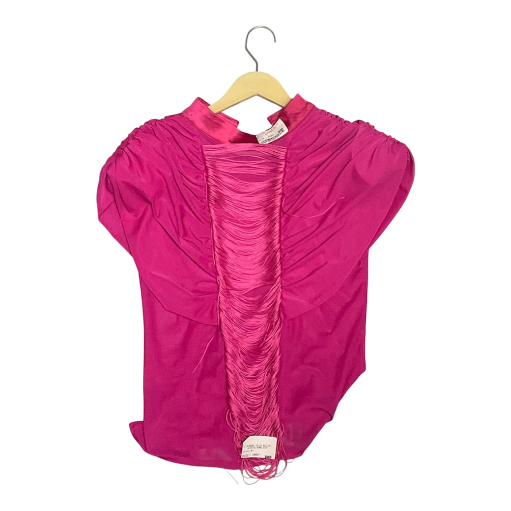 Statement Fuchsia Draped Fringe top