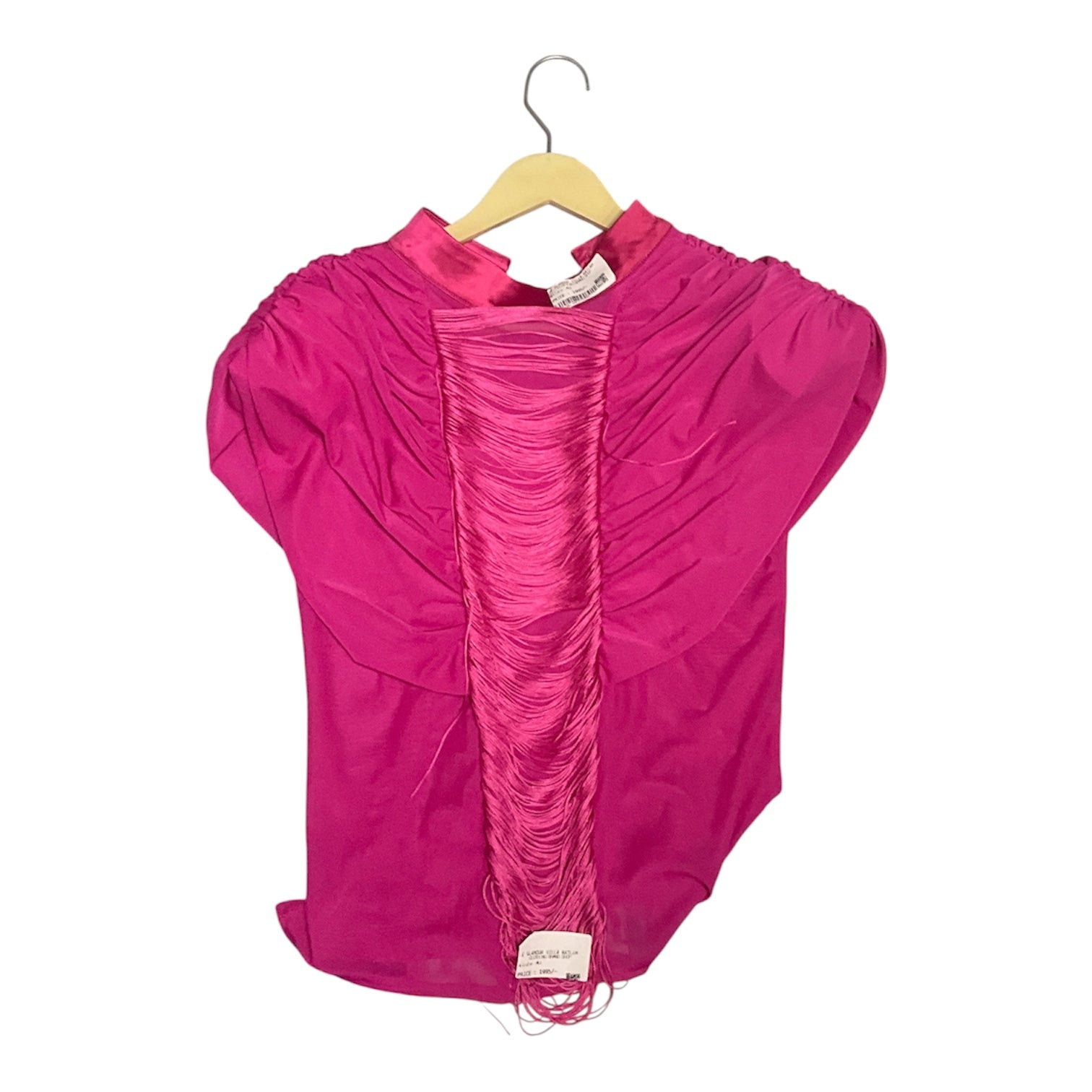 Statement Fuchsia Draped Fringe top