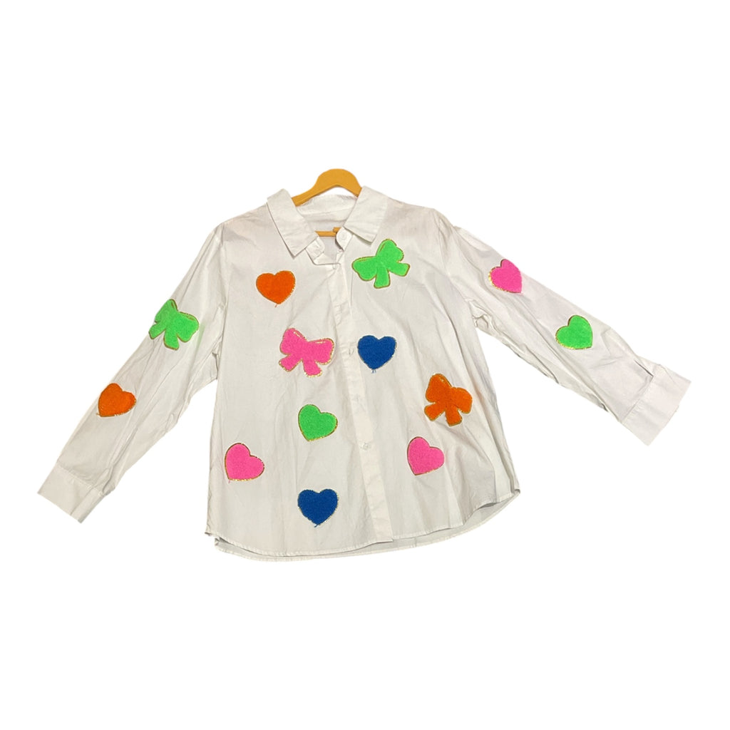 The "Whimsical Wanderer" Patched Button-Down