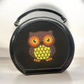 Cute Owl Embroidered Round Sling Bag
