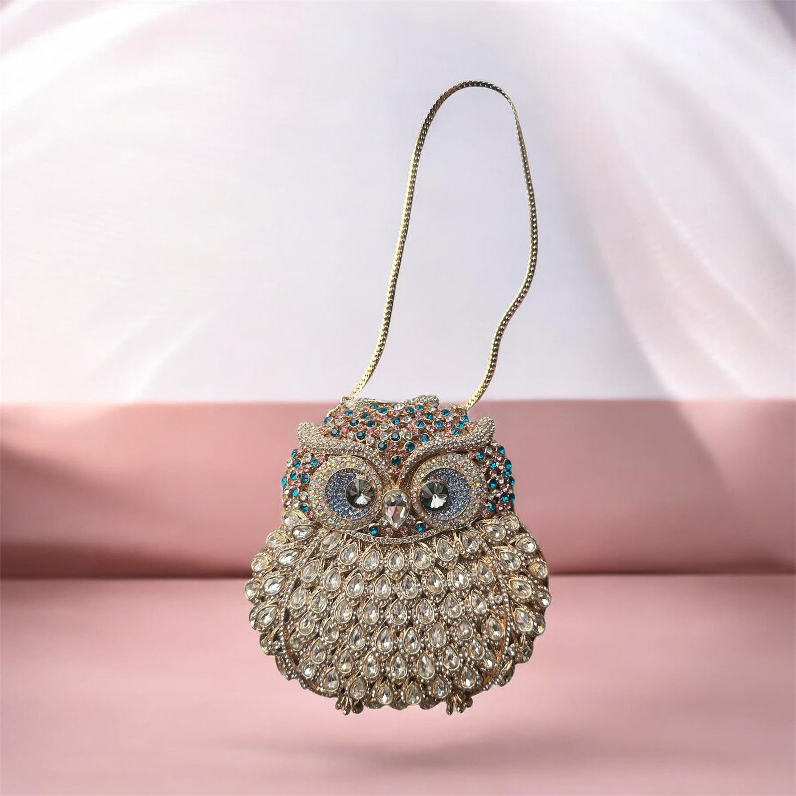 Crystal Owl Luxe Clutch (IMPORTED)