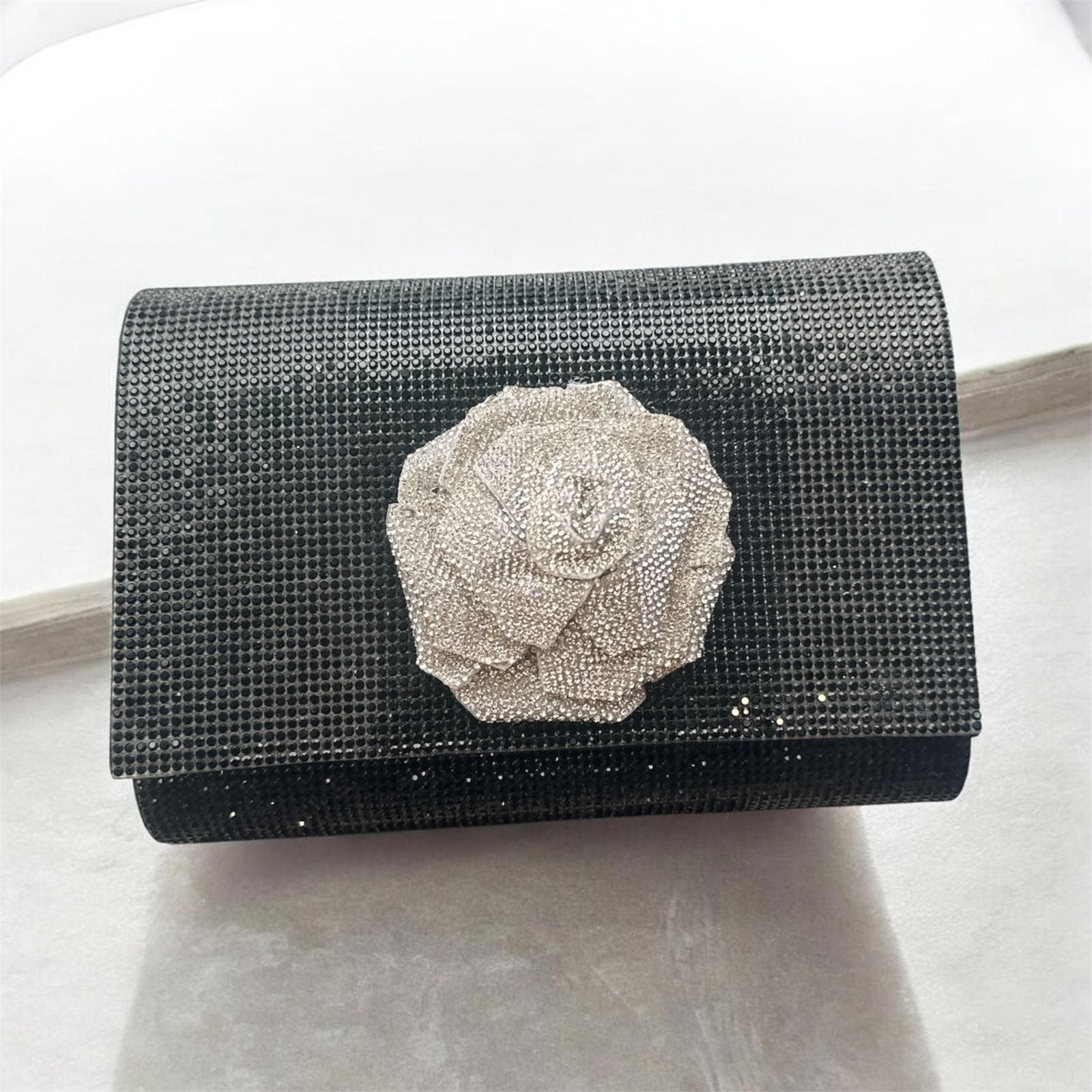 Rose Royale Crystal Clutch (IMPORTED)