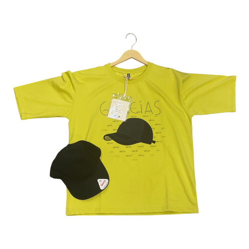 "GRACIAS" Red Graphic Tee + Cap Duo