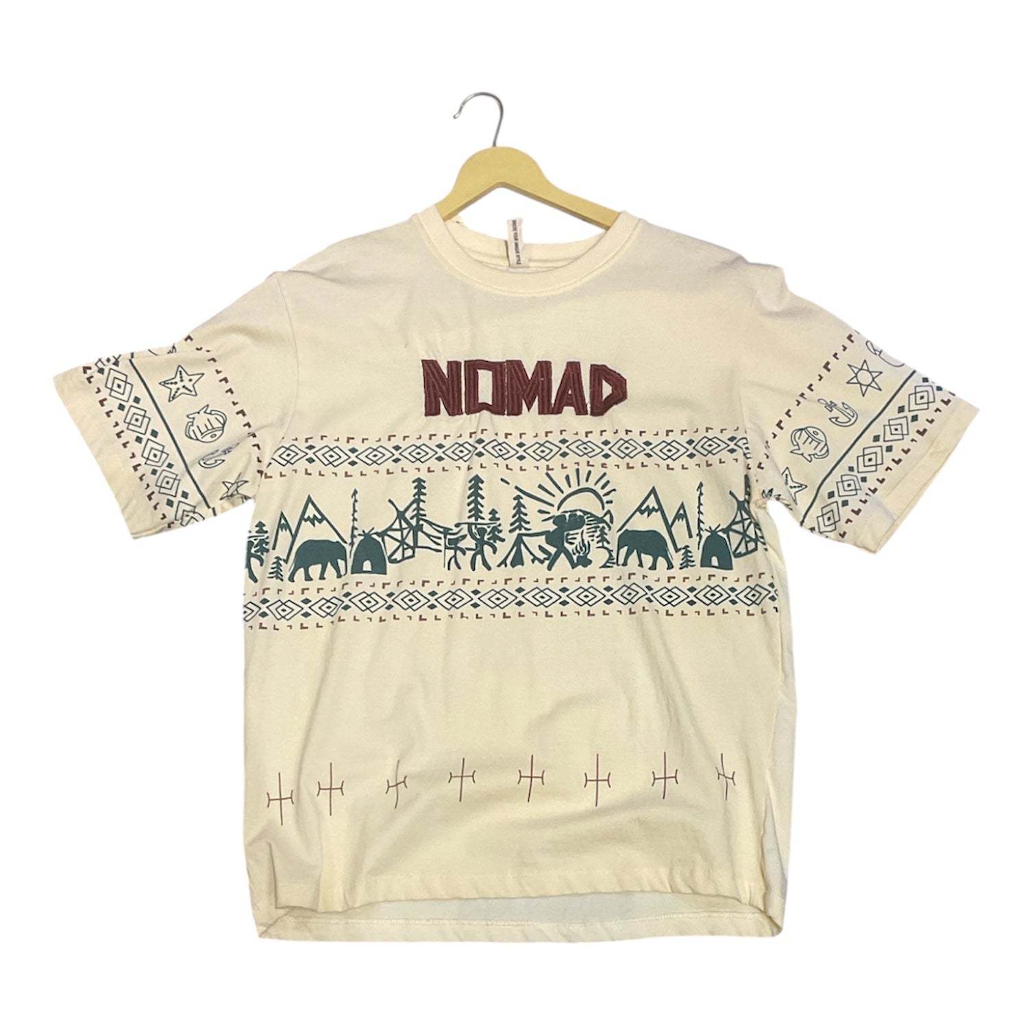 The Nomad Graphic Adventure Tee – Cream