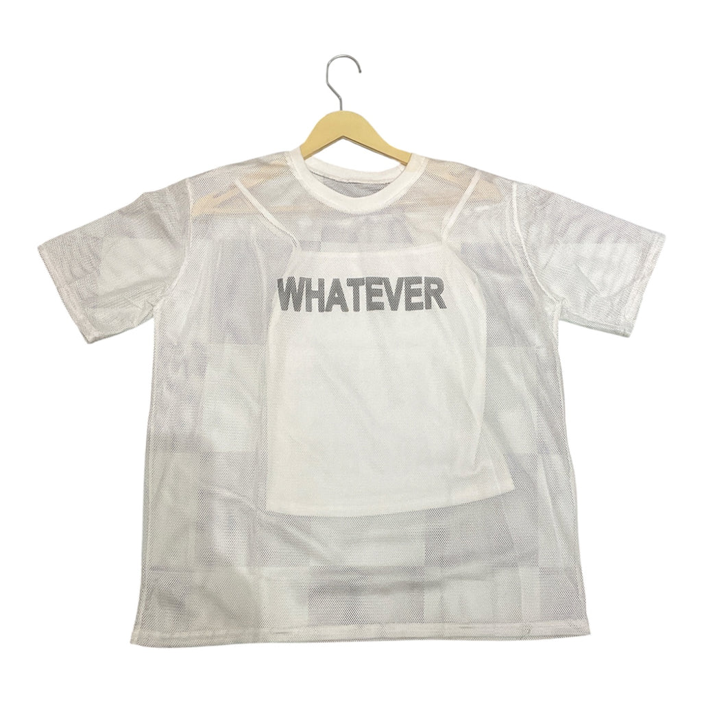 The "Whatever" Mesh-Overlay Graphic Tee