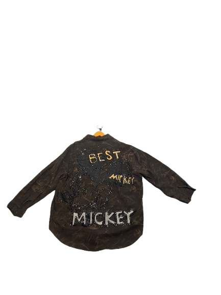 The Matrix-Inspired Distressed Oversized Shirt by "MEMO"